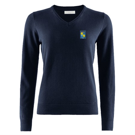 Brockton Cotton V-neck dam